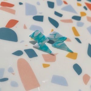 Blue Lightning Earrings